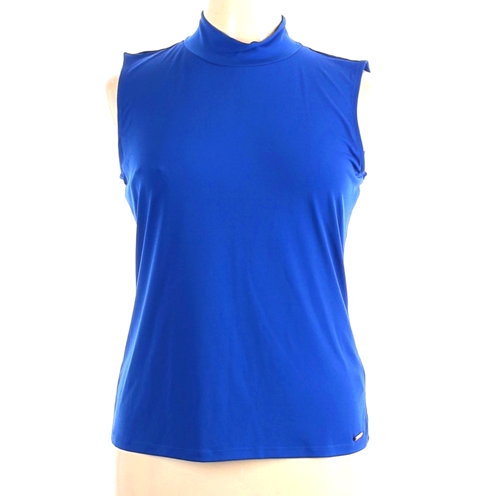 CALVIN KLEIN BLUE SLEEVELESS TOP